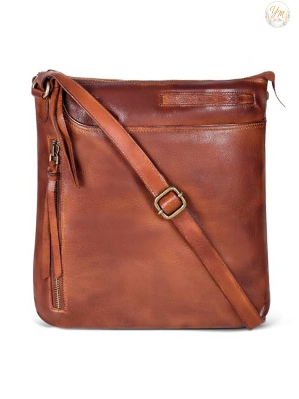 Genuine Leather Crossbody Bag Adjustable Strap Women's Purse